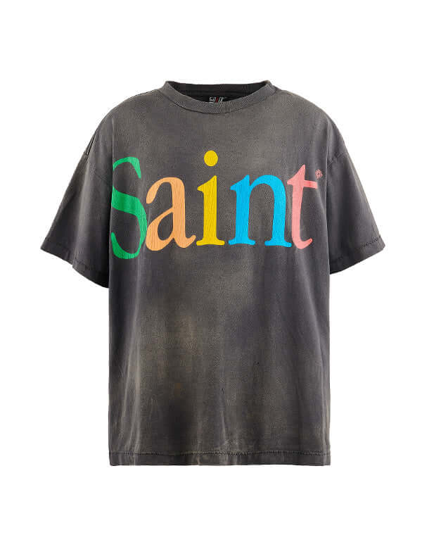 SS TEE/COLOFUL SAINT/BLK / 304231241001 – satoseni online store 