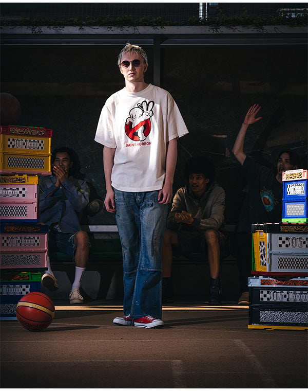 SAINT Mxxxxxx セントマイケル｜SS T-SHIRT/SAINT HORROR/WHITE SM-MK8