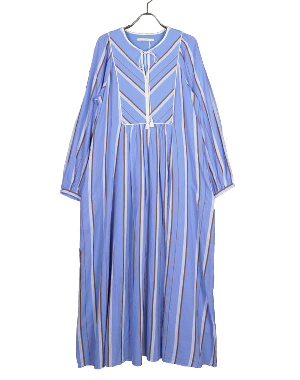 【SALE】Cotton Voile Stripe Dress