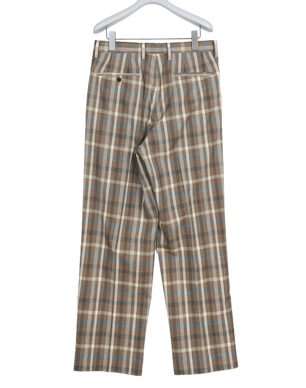 AURALEE オーラリー｜ SUPER FINE TROPICAL WOOL CHECK TWO-TUCK