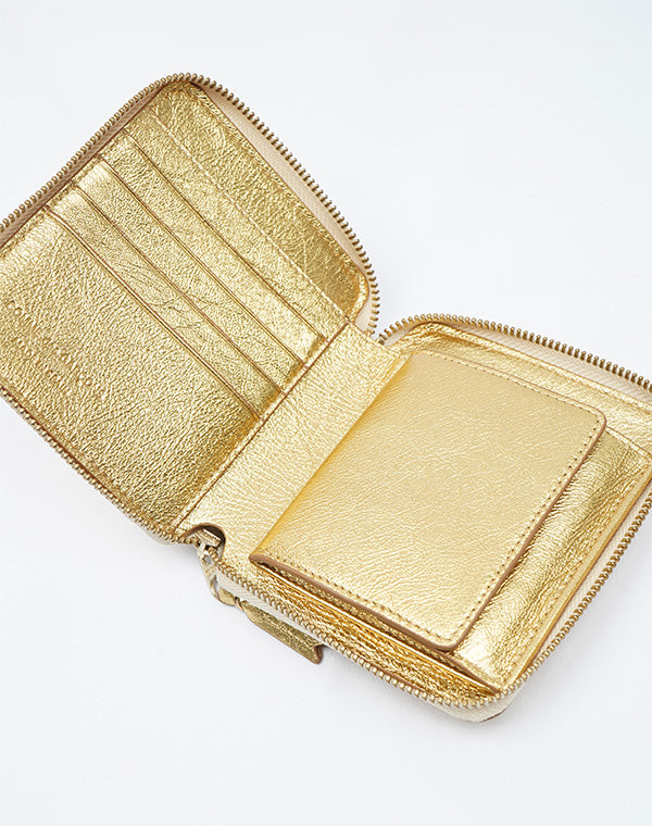Wallet COMME des GARCONS / GOLD & SILVER 二つ折りZIP財布 / 8Z-B021