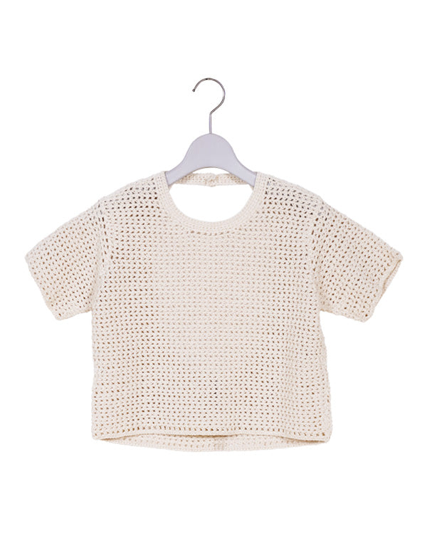 SALE】HAND CROCHET KNIT TEE / 301178241003 – satoseni online store 