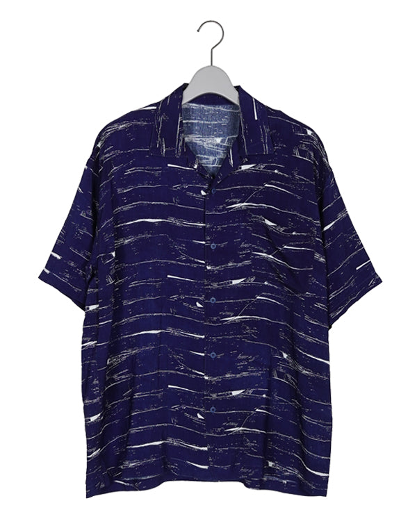 ALOHA SHIRT INDIGO OCEAN / 311861231004