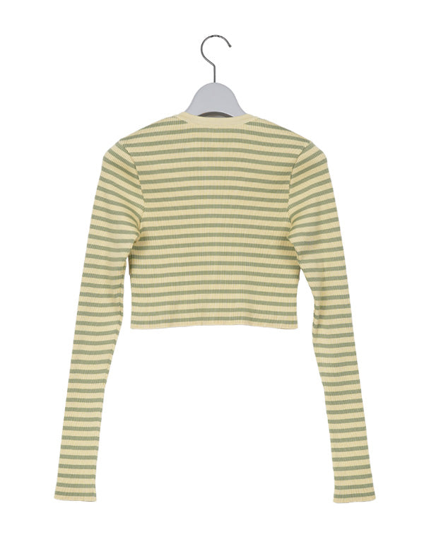 AURALEE オーラリー｜COTTON HIGH GAUGE RIB KNIT CROPPED CREW NECK