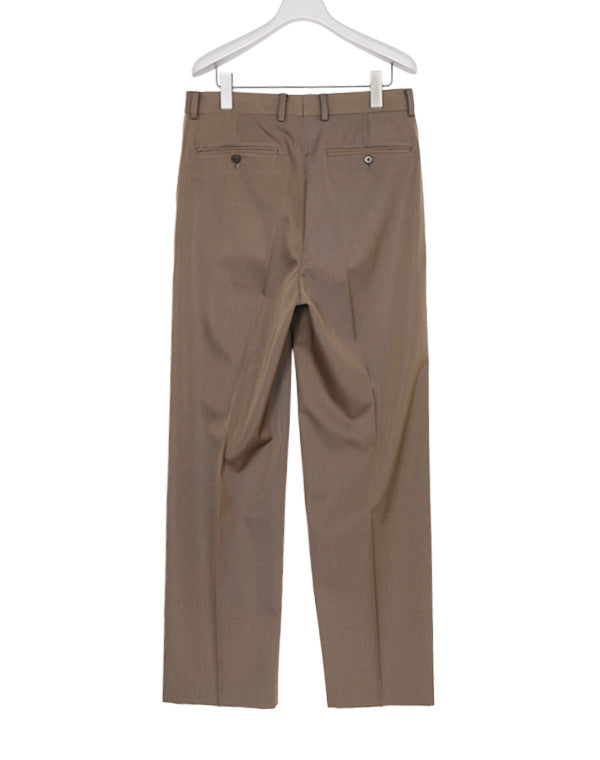 LIGHT WOOL MAX GABARDINE TWO-TUCK SLACKS / 315192242001