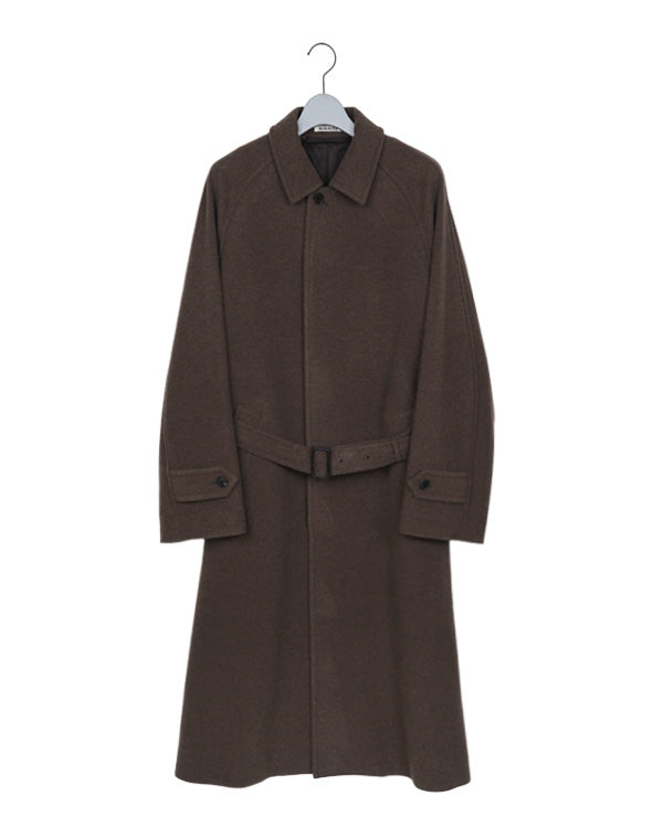 AURALEE / MEN SUPER FINE WOOL MOSSER SOUTIEN COLLAR COAT
