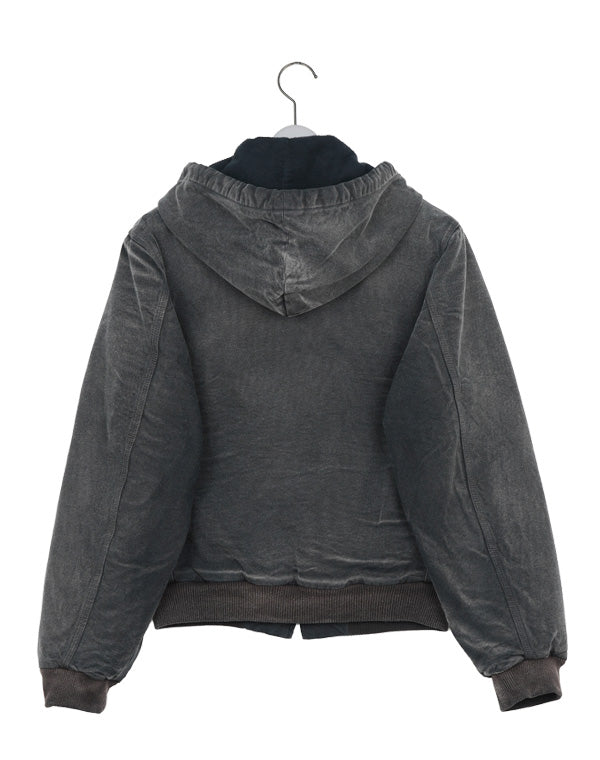 AURALEE / PRODUCT DYED ORGANIC COTTON DUCK SHORT ZIP PARKA