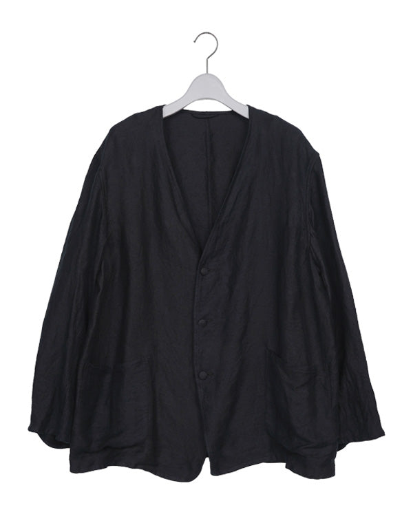 リネンサテン ノーカラージャケット / 313166251007 – satoseni