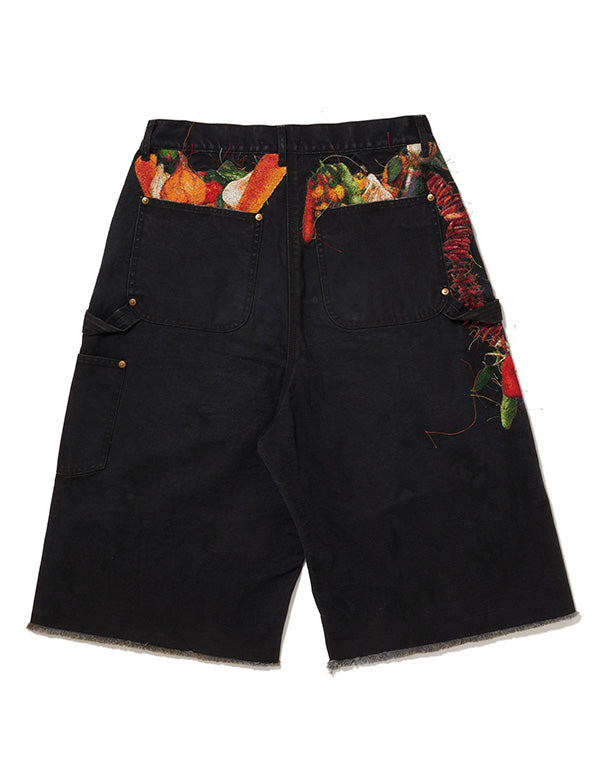 doublet ダブレット｜VEGETABLE EMBROIDERY CUT-OFF PANTS 26SS19PT350
