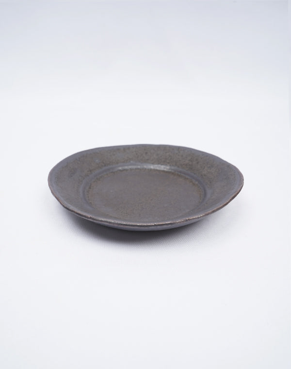 馬場勝文 / 黒釉リム豆皿 – satoseni online store /サトウセンイ