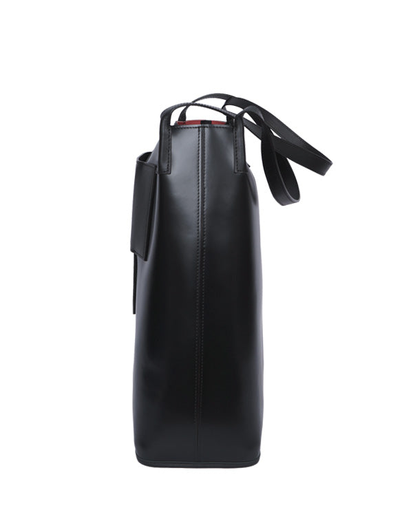 pieni レザーバック　L ブラック PIENI (ピエニ) TOTE L / トートバッグ