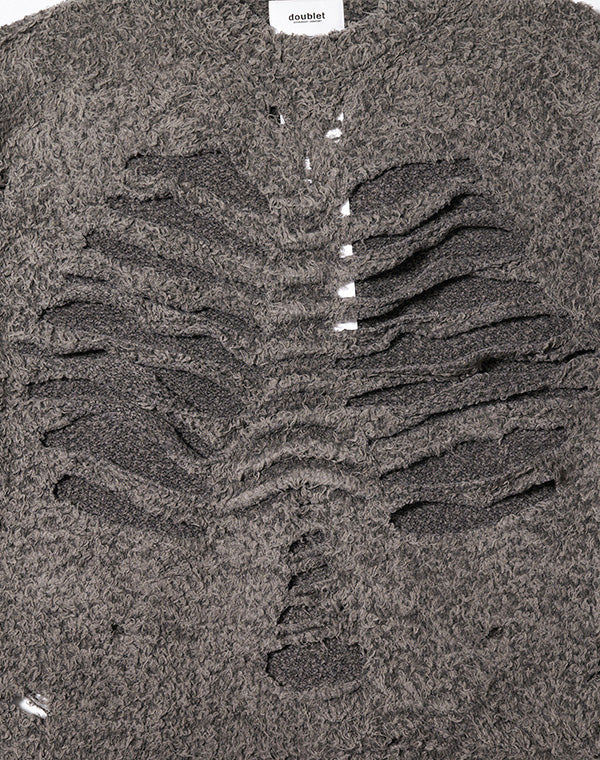 RIBCAGE KNIT PULLOVER / 301175252001 – satoseni online store