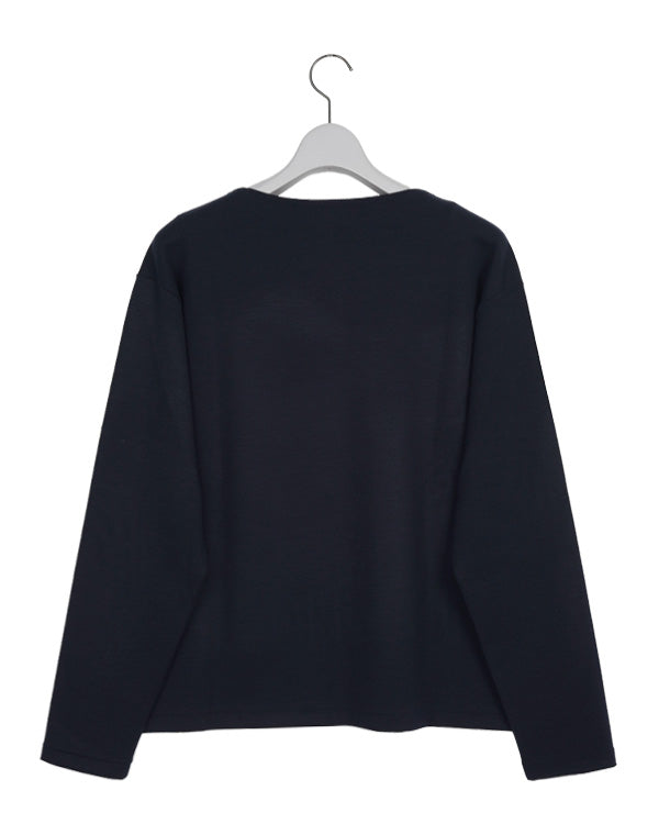 AURALEE オーラリー｜ WOOL STRETCH DOUBLE JERSEY BOAT NECK P/O｜GEA