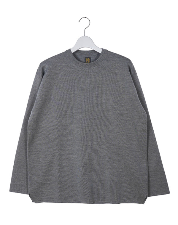 【SALE】32G SMOOTH WOOL CREW NECK / 304335232001