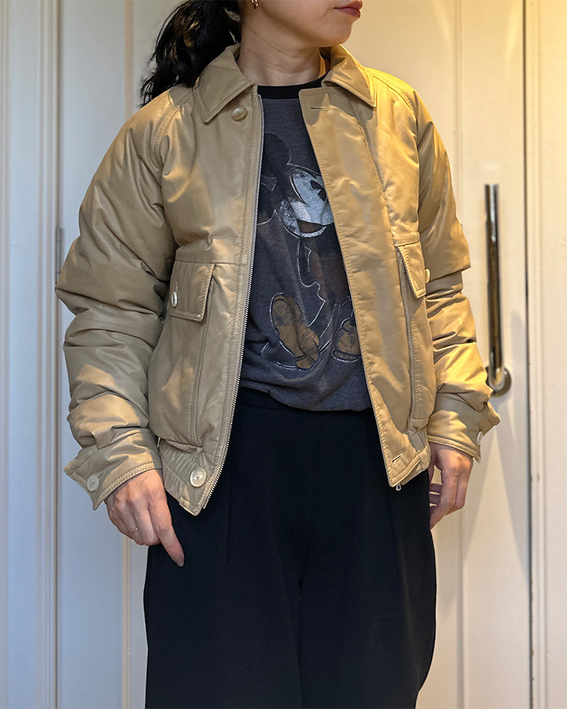 AURALEE オーラリー｜WOMEN FINE CALF LEATHER DOWN BLOUSON｜GEA