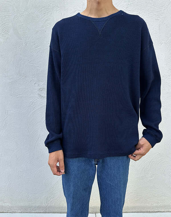 porter classicポータークラシック｜H/W INDIGO THERMAL CREWNECK PC