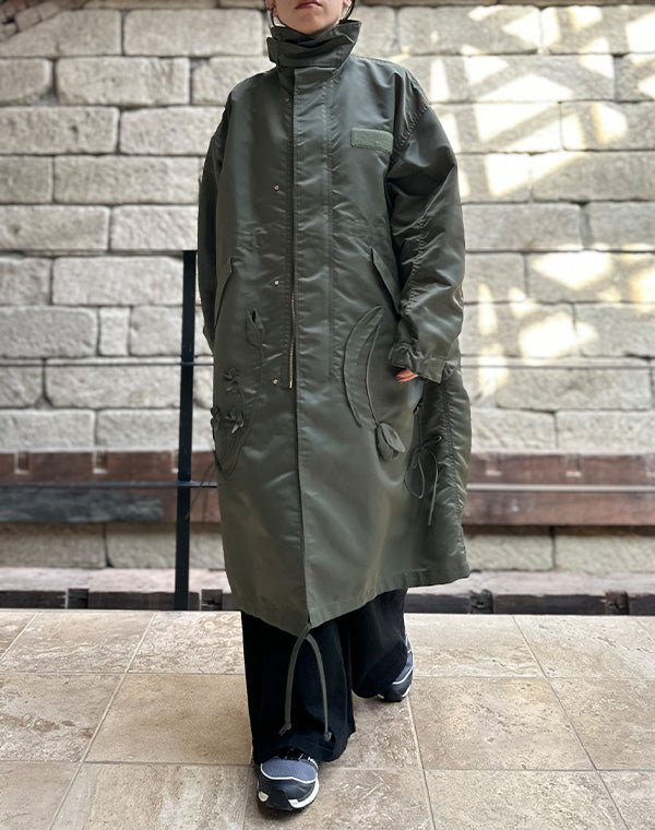 Mame Kurogouchi マメ クロゴウチ｜Nylon Twill 3D Embroidery Mods