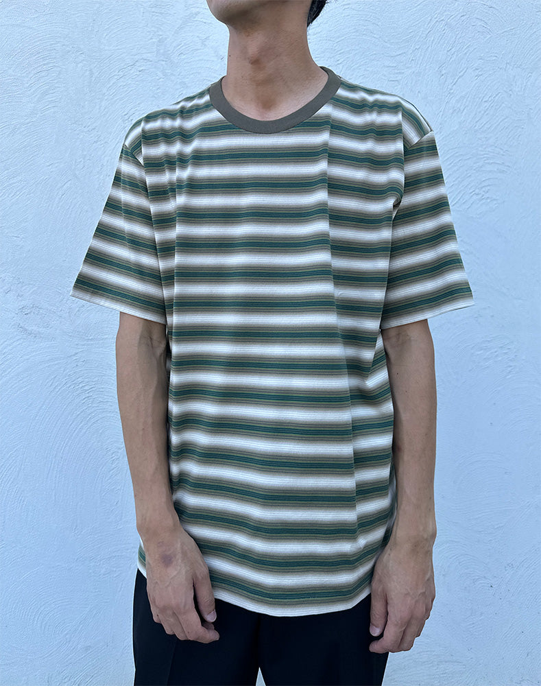 auralee オーラリー GRADIENT STRIPE JERSEY TEE GRADIENT STRIPE JERSEY TEE 【AURALEE】