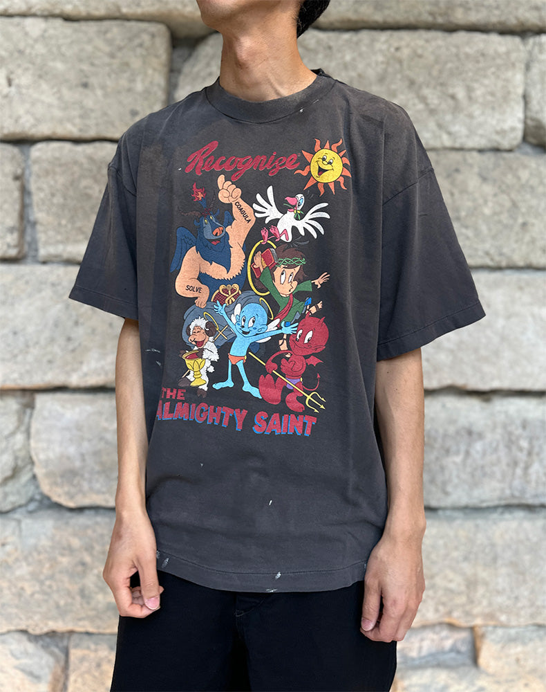 SAINT Mxxxxxx / SM-MK8-0000-008/SS T-SHIRT/ALMITHYSAINT/BLACK