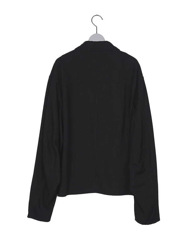 COMOLI コモリ｜ シルクネップ ジップショートジャケット D01-01007