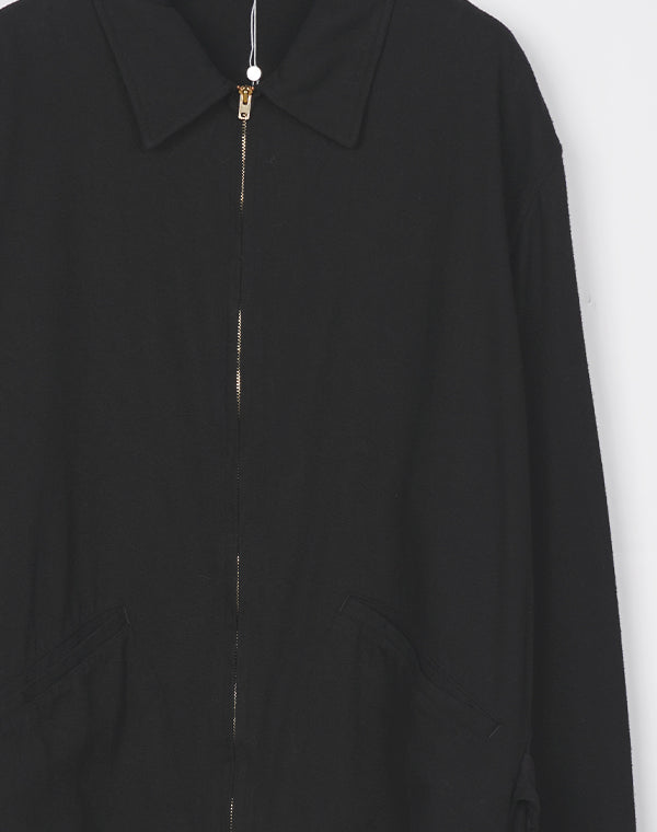 COMOLI コモリ｜ シルクネップ ジップショートジャケット D01-01007
