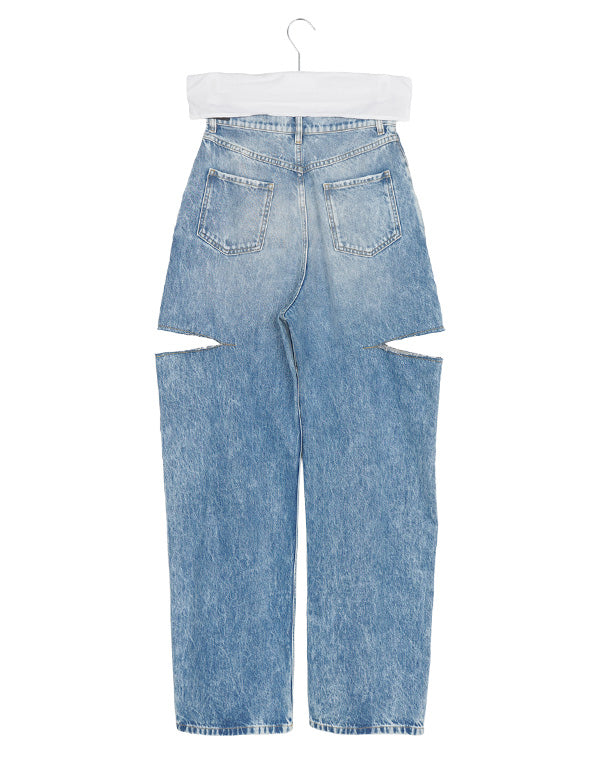 Maison Margiela メゾンマルジェラ｜CUTOUT DENIM TROUSERS S51LA0051
