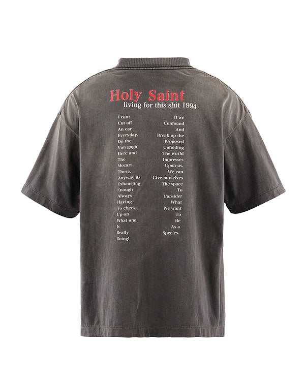 SAINT Mxxxxxx / SM-MK1-0000-001/SS T-SHIRT/LOVE CIRCULATION/BLACK