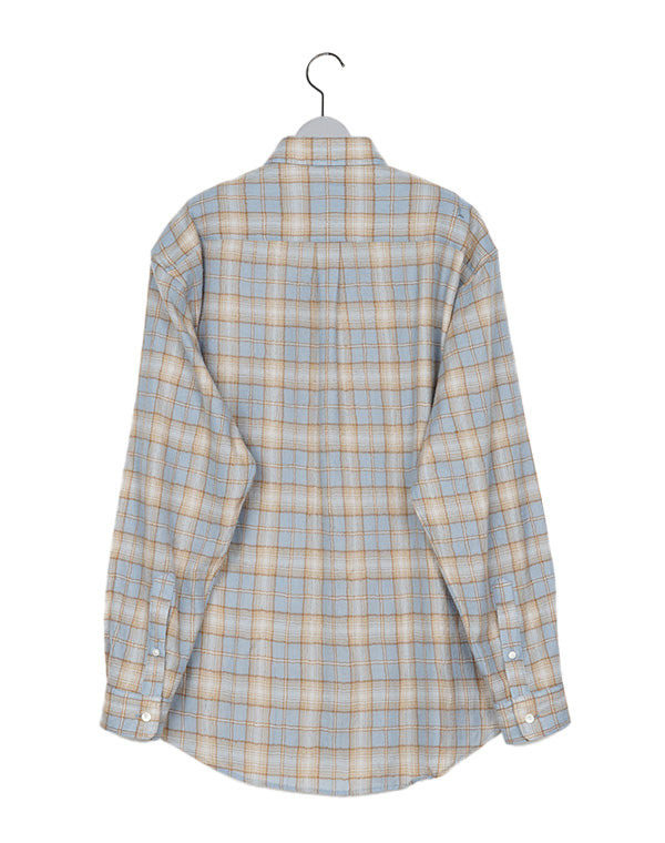 AURALEE / AIRY WOOL CHECK SHIRT / A25AS01WN – satoseni online
