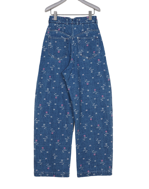 Mame Kurogouchi マメ クロゴウチ｜ Floral Jacquard High Waisted