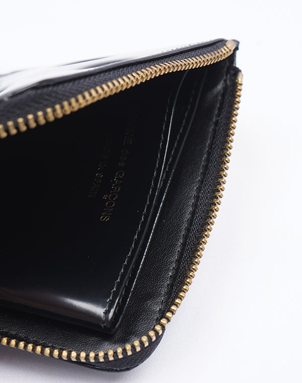 Wallet COMME des GARCONS / DOTS EMBOSSED LEATHER LINE L字型ZIP財布