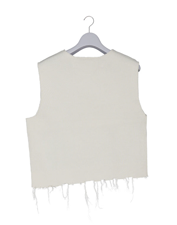 Slip Knit Vest / 310333231002 – satoseni online store /サトウ