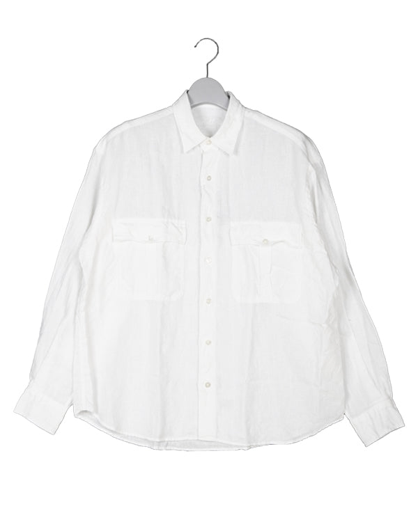 ROLL UP LINEN SHIRT (FRENCH LINEN) / 311861221001