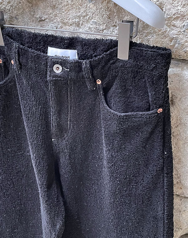 doublet - FUZZY LOW-RISE BUGGY PANTS / 315175222001 – satoseni