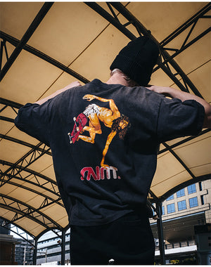 SAINT Mxxxxxx / SM-MK8-0000-007/SS T-SHIRT/SKATE/BLACK – satoseni