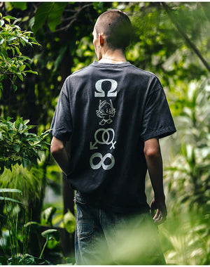 SAINT Mxxxxxx セントマイケル｜SS TEE/CANDLE/BLACK SM-HR8-0000-008