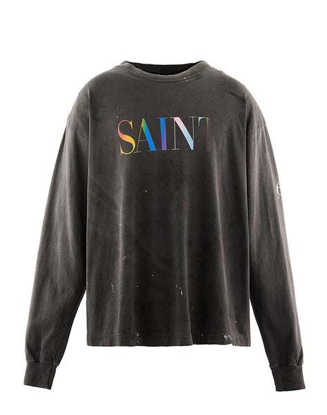 SAINT Mxxxxxx / SM-MK1-0000-019/LS T-SHIRT/SAINT/BLACK – satoseni