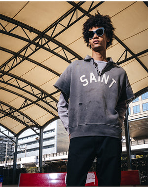 SAINT Mxxxxxx / MK8-0000-052/SS HALF ZIP SWEAT/SAINT/CHARCOAL