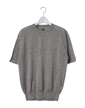 BATONER バトナー｜ Men CHOMA HENLEY NECK SHORT SLEEVE BN-26SM-062