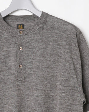 BATONER バトナー｜ Men CHOMA HENLEY NECK SHORT SLEEVE BN-26SM-062