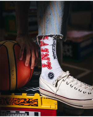 SAINT Mxxxxxx / SM-MK8-0000-106/SOCKS/SAINT/WHITE+RED – satoseni