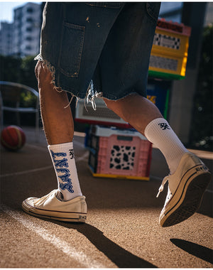 SAINT Mxxxxxx / SM-MK8-0000-107/SOCKS/SAINT/WHITE+BLUE – satoseni
