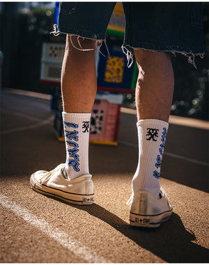 SAINT Mxxxxxx / SM-MK8-0000-107/SOCKS/SAINT/WHITE+BLUE – satoseni