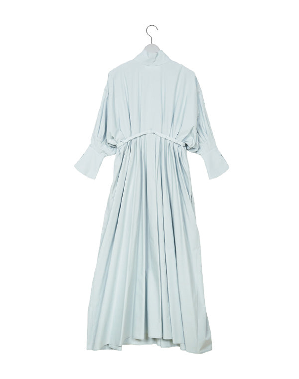 
                  
                    Load image into Gallery viewer, Cotton Chambray Tucked Shirt Dress / 303165241003
                  
                