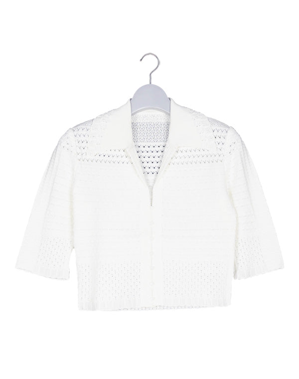 Lace Knitted Top / 301165232001