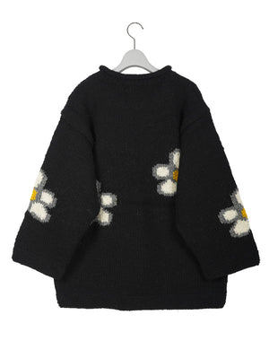 
                  
                    Load image into Gallery viewer, Roll Neck Knit-Sparse Flower / 301298232006
                  
                