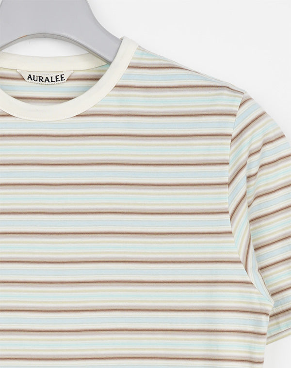 AURALEE オーラリー｜ GRADIENT STRIPE JERSEY TEE A26ST04GJ｜GEA
