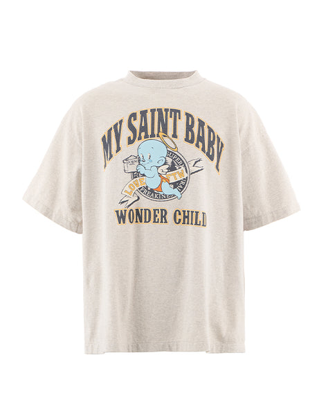 SAINT Mxxxxxx セントマイケル｜SS TEE/SAINT BABY/ GRAY SM-HR1-0000