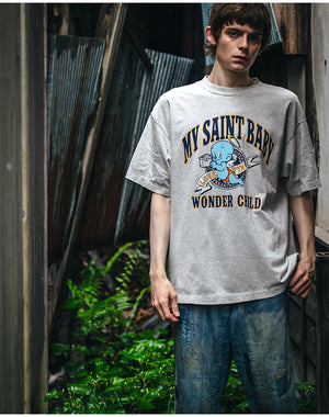 SAINT Mxxxxxx セントマイケル｜SS TEE/SAINT BABY/ GRAY SM-HR1-0000