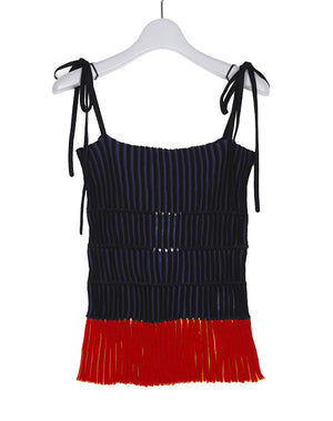 
                  
                    Load image into Gallery viewer, 【SALE】Stripe Ribbed Camisole / 316170222001
                  
                