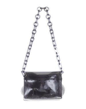
                  
                    Load image into Gallery viewer, Transparent Sculptural Mini Chain Bag / 335165232001
                  
                